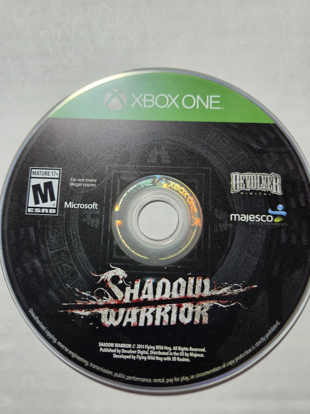 Majesco Entertainment Shadow Warrior Microsoft Xbox One Game M Mature 2014
